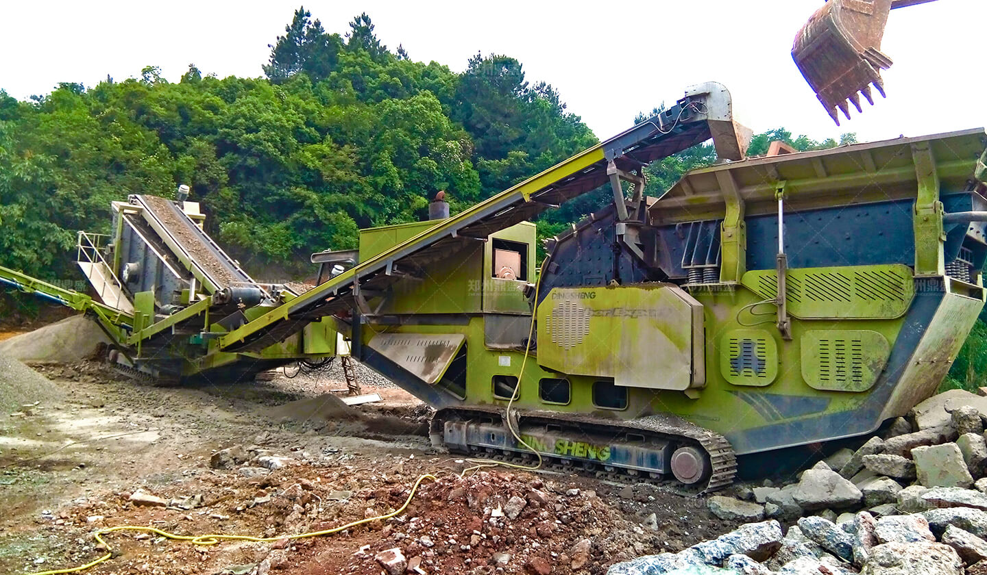湖南·湘潭市——履带移动破碎站是建筑垃圾粉碎再利用的利器